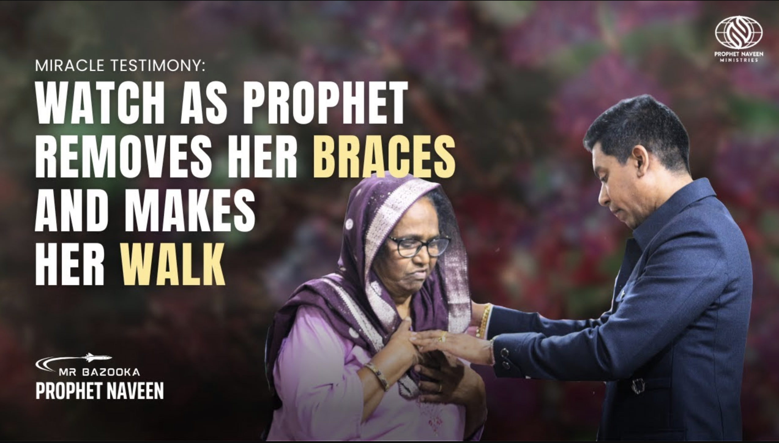 Prophet Removes Her Knee Brace. and Makes Her Walk